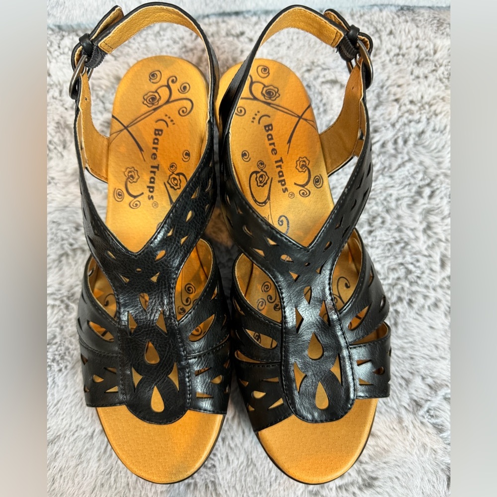Bare Traps Dallas Wedge Sandal- Sz 8W - Picture 11 of 11